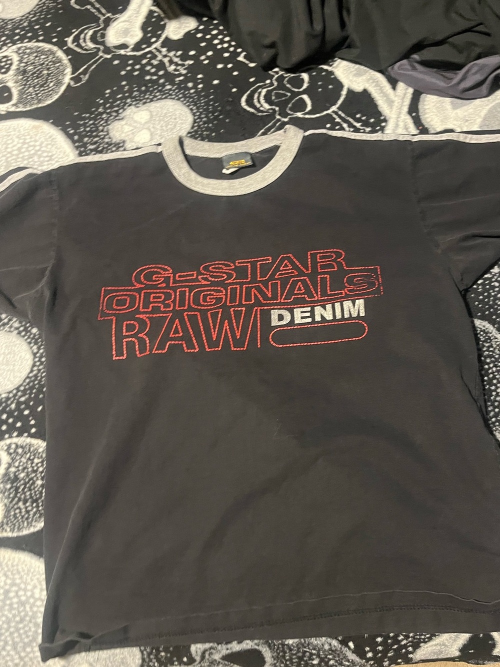 Vintage G-Star Raw Originals Graphic T-Shirt Double Sided Y2K Streetwear Tee
